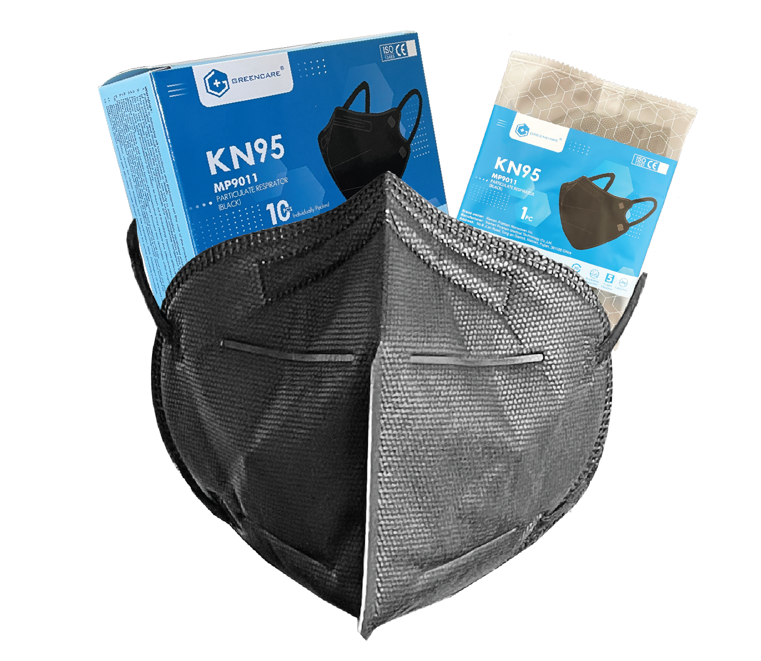 Black KN95 Masks 10 Pack